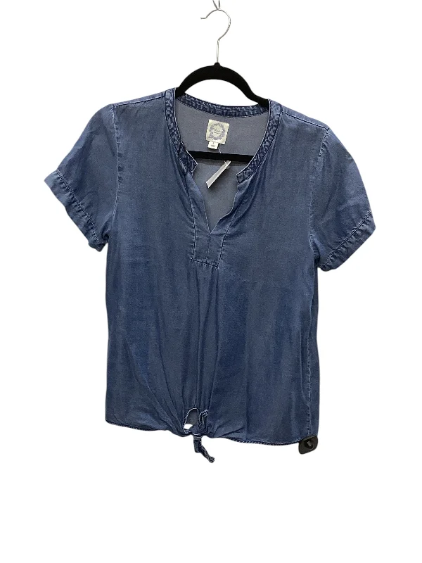 Top Short Sleeve By Blue Rain In Blue, Size: S