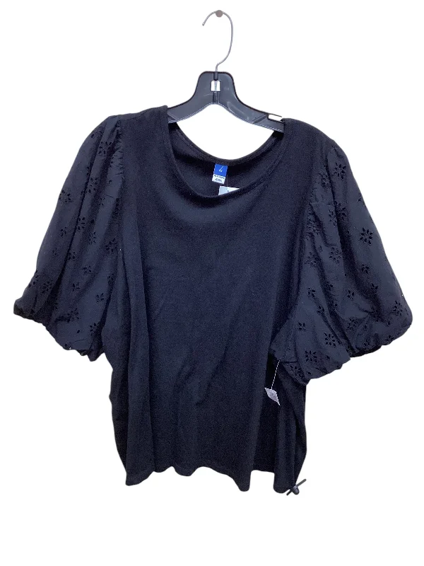 Top Short Sleeve By Old Navy In Black, Size: 3x