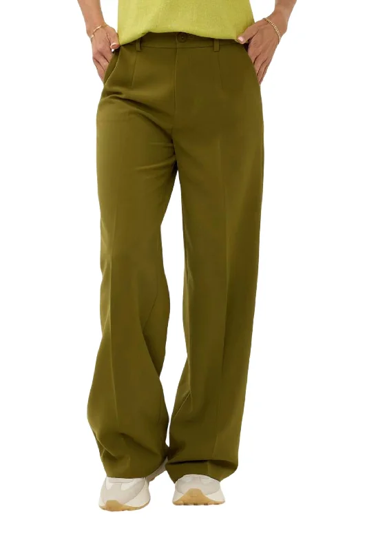 Wide Leg Pant In Green