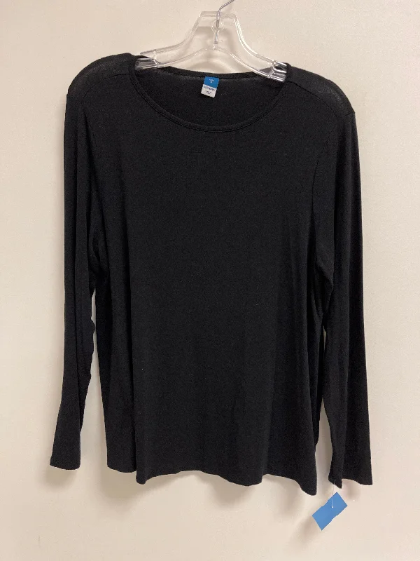 Top Long Sleeve By Old Navy In Black, Size: M