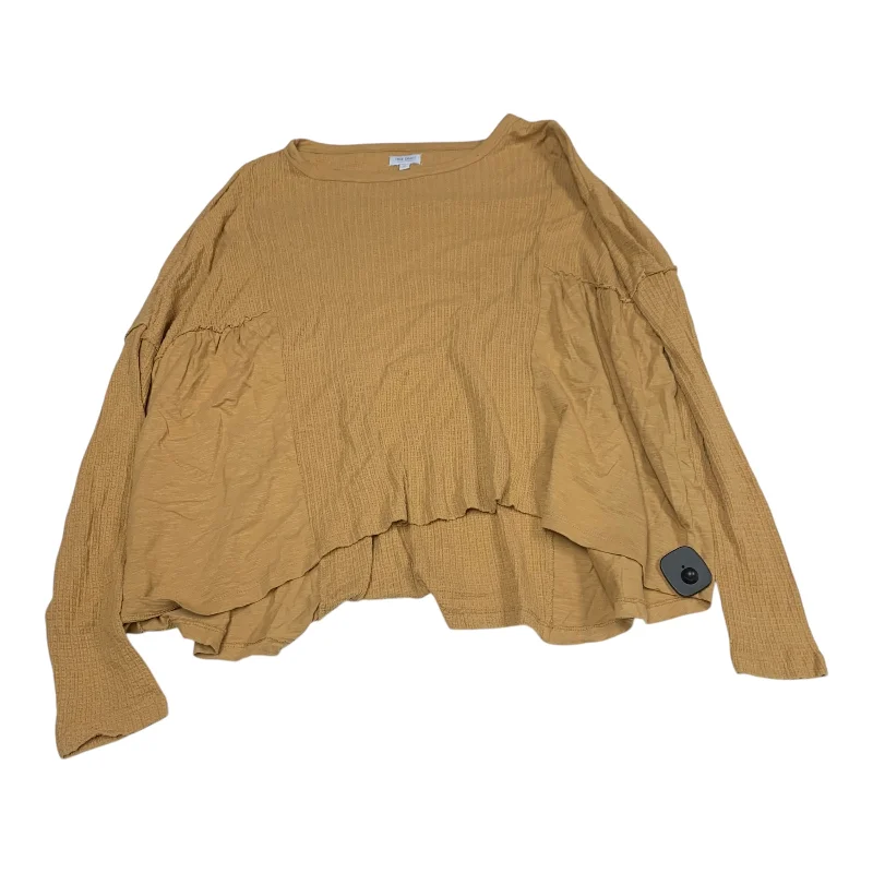 Top Long Sleeve By True Craft In Yellow, Size: Xl