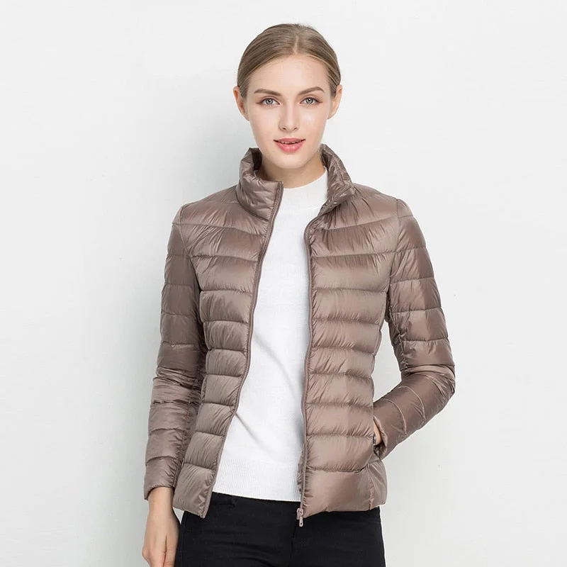 Ultra Light 90% White Duck Down Jacket Women Winter Coat 2018 Thin Female Winter Slim Warm Jacket Windproof Down Coat Plus colth